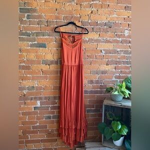 Joyfolie Dress in Rust